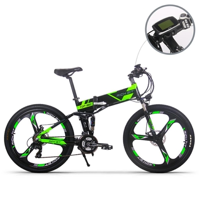 EU STOCK 21 Speed Foldable Electric Bike Full Suspension Top 860 26inch 36v 250w For Adults