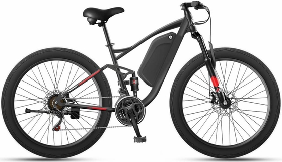 26" Full Suspension High Power Bicycle 1000w 48v Steel Fat Frame Snow
