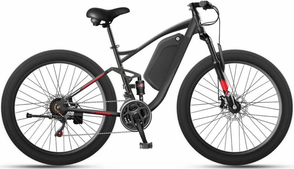 26" Full Suspension High Power Bicycle 1000w 48v Steel Fat Frame Snow