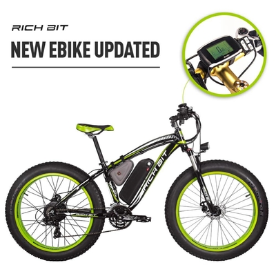 All Terrain Fat Tire Electric Bike 1000w Brushless Motor 17Ah RICH BIT 012